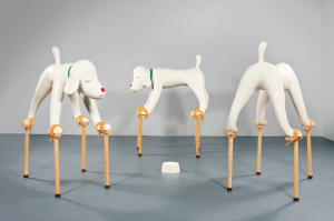 Yoshitomo Narra, Dogs from you childhood- installation 1994