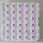 untitled (30 Pink Dots) 2016, vangerven|vanrijnberk, egg carton, glue, paper, acrylic paints